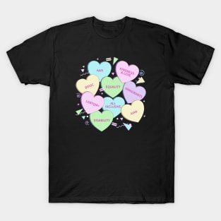 80s Inclusion Valentine's Hearts T-Shirt